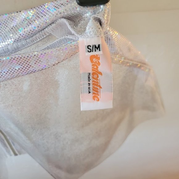 J. Valentine Clear Vinyl Skirt w/ Sparkles - Picture 5 of 5